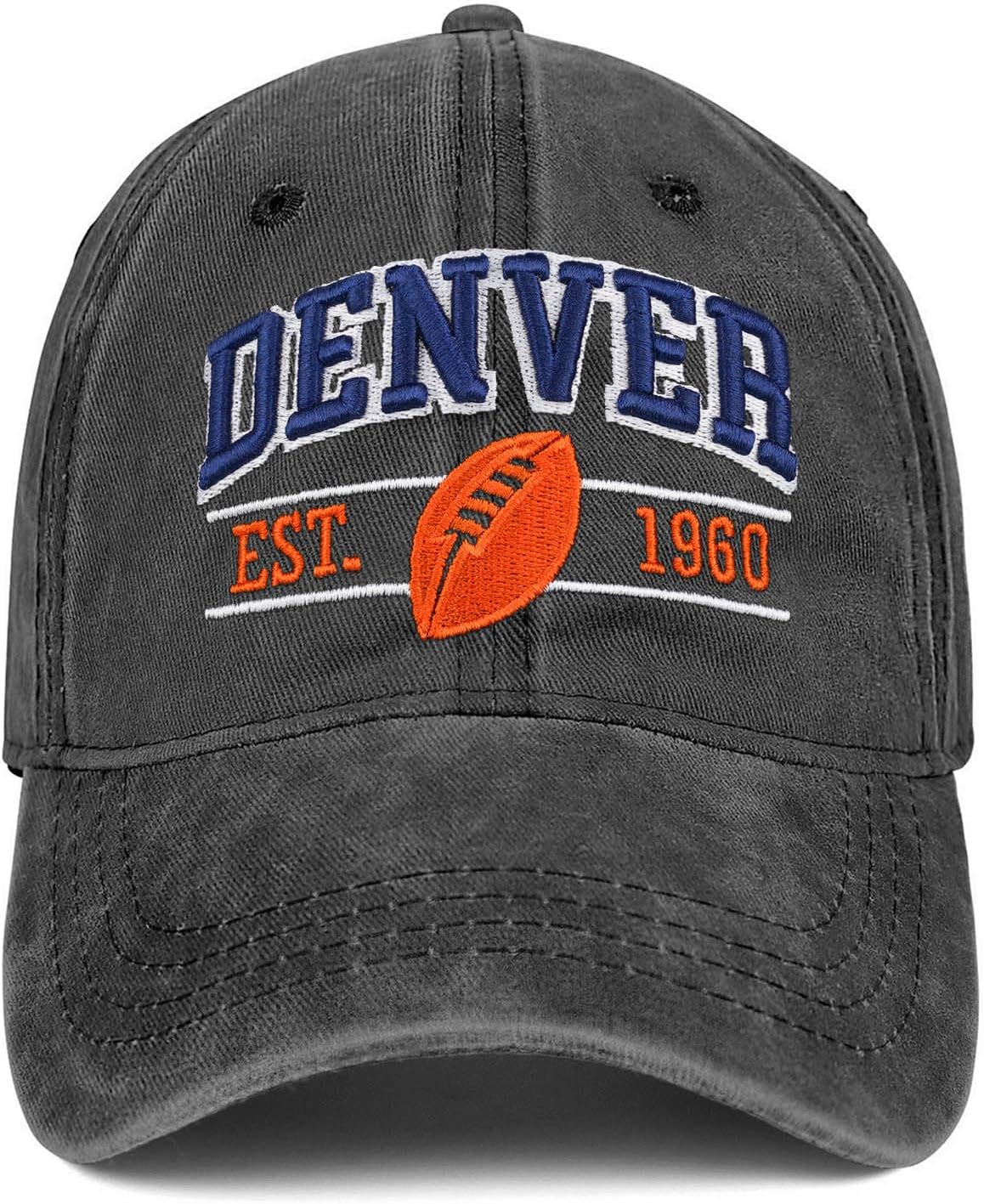 Football Hat for Men Women Vintage Embroidered City Hats Apparel Gifts Classic Baseball Cap