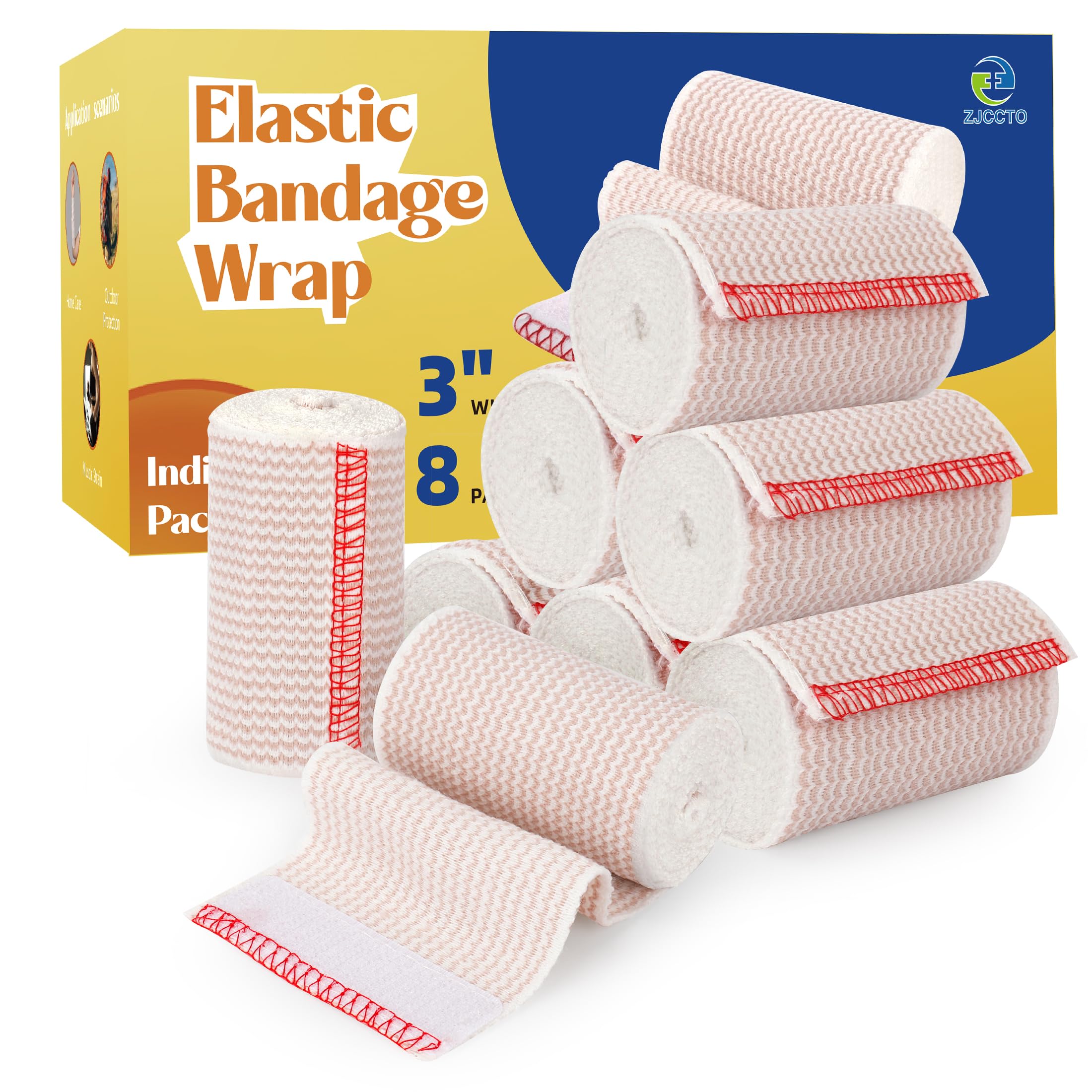 6" Elastic Bandage Wrap Compression Bandage for Waist Leg, 2 Pack — Amazon image 25