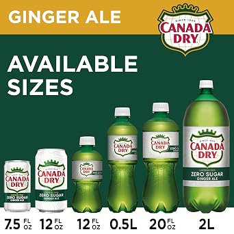كندا جافة صفر سكر زنجبيل Ale Soda ، 12 أونصة سائلة ، 12 عبوة
