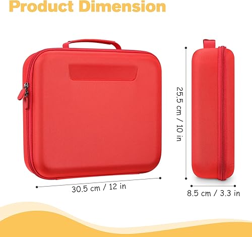 Vista 5 de FINPAC Estuche rígido de transporte para juegos Osmo, maletín organizador de almacenamiento grande para base Osmo para iPad, tablero creativo