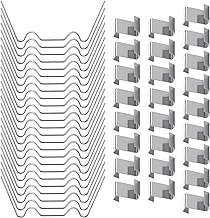 OFFCUP 50 x Greenhouse Glazing Clips, 25 Z and W Clips for Glazing Clips for Glass Greenhouses in Stainless Steel, Weather Resistant Clamps Greenhouse Accessories