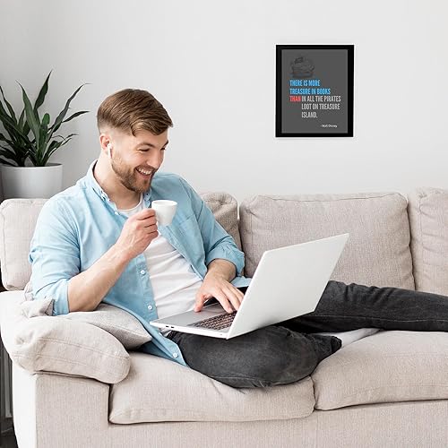 Miniatura 2 de There Is More Treasure In Books - Walt Disney Quotes Motivational Wall Art, This Modern Typographic Design Wall Print Is Ideal For Home Decor,