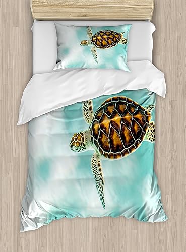 Miniatura 3 de Ambesonne Kiss - Juego de funda de edredón con diseño floral de París, torre Eiffel, globo de aire caliente, bicicleta, romántico, juego de cama de