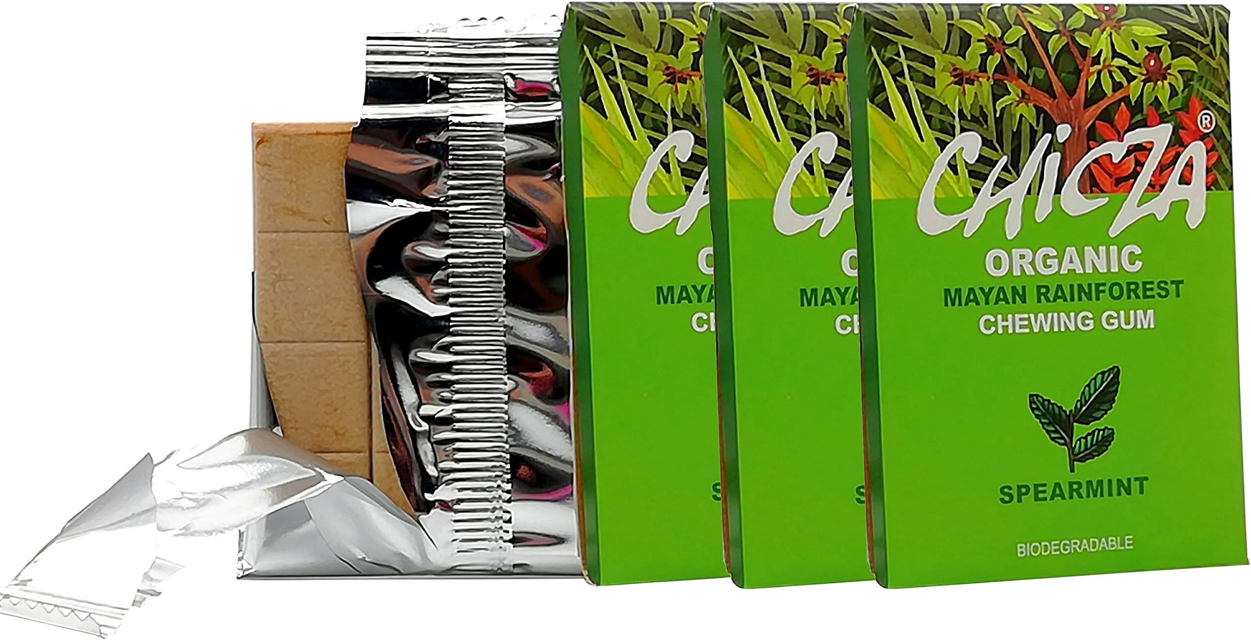 CHICZA THE ORGANIC MAYAN CHEWING GUM SPEARMINT (2 Packs)