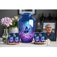 Butterfly Keepsake urns for Human Ashes, Large Cremation for Urns for Human Ashes Adult Male Dad