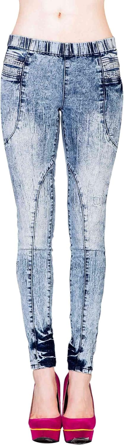 Thick white jeggings Sale