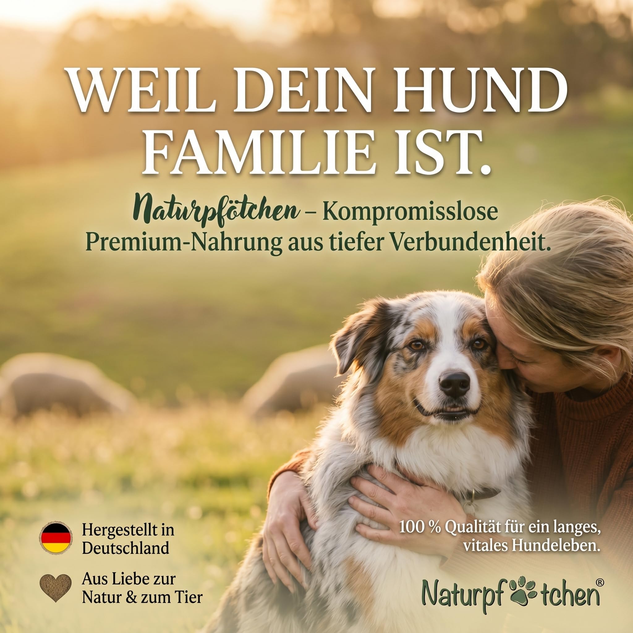 Freilandschaf 4x5kg - kaltgepresstes Trockenfutter - 25% Protein - mit Sanddorn & Moringa – hypoallergen - Ballaststoffreich für eine natürliche Darmunterstützung