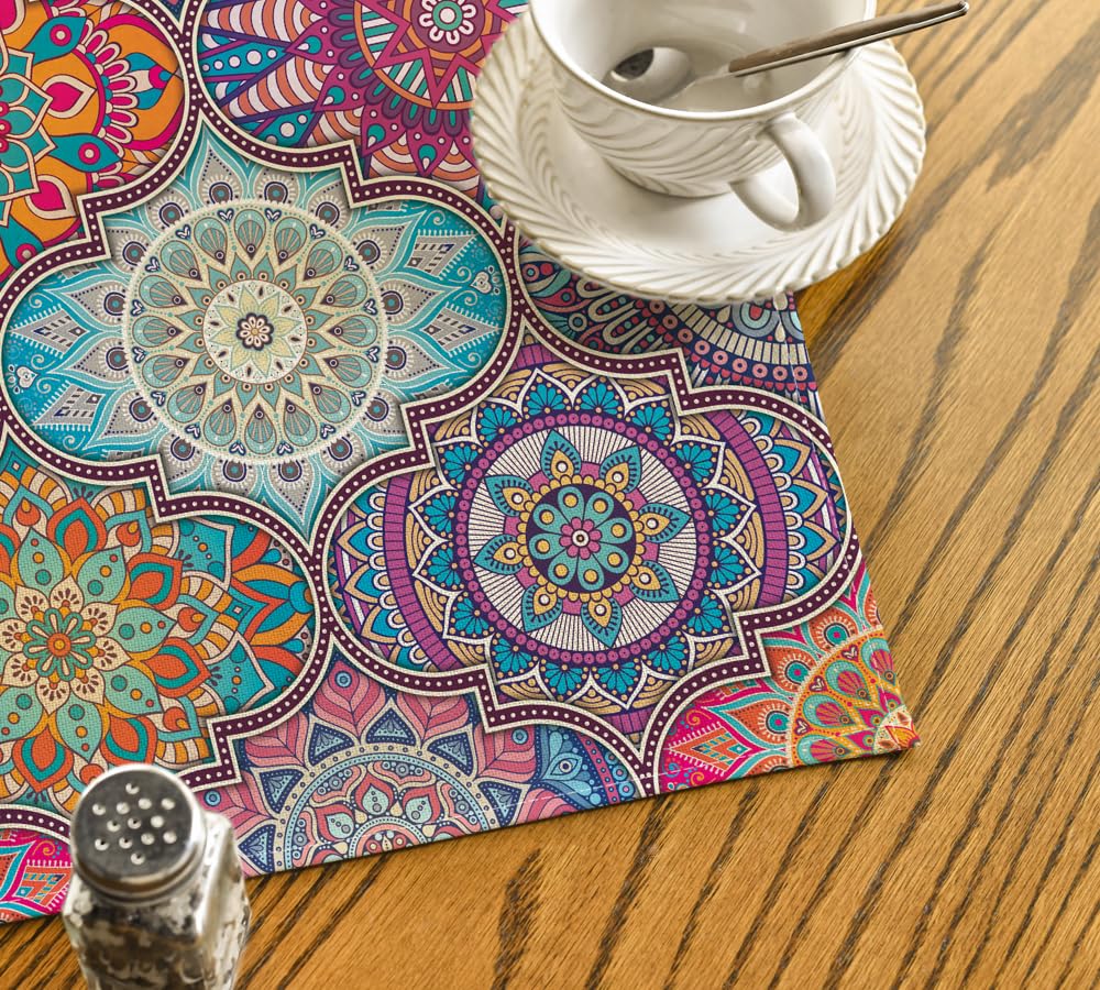 Chemin De Table Vintage Farmhouse Bohème Géométrique Marocain Chemin De
