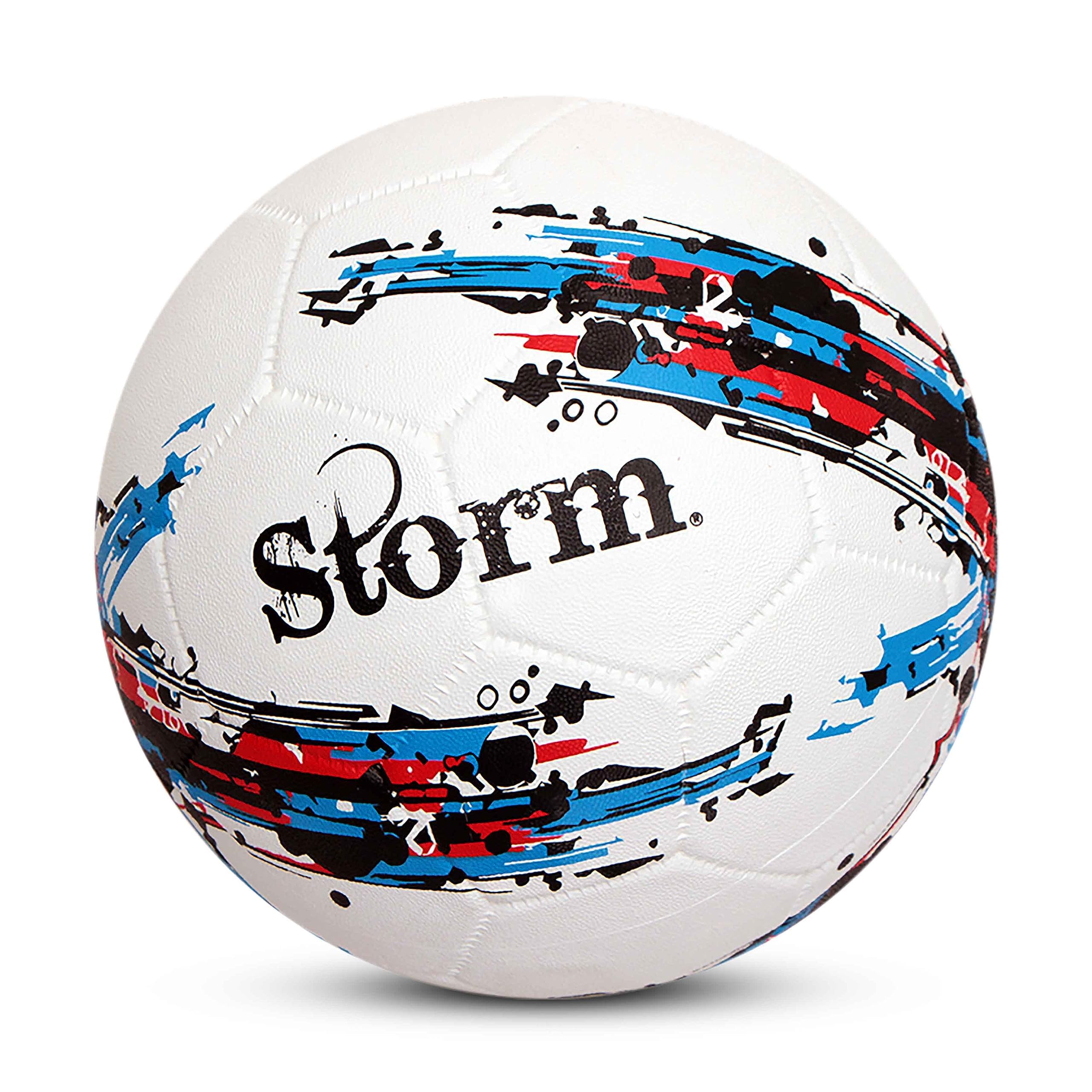Nivia Storm Rubber Football, Size 5, (White) 2