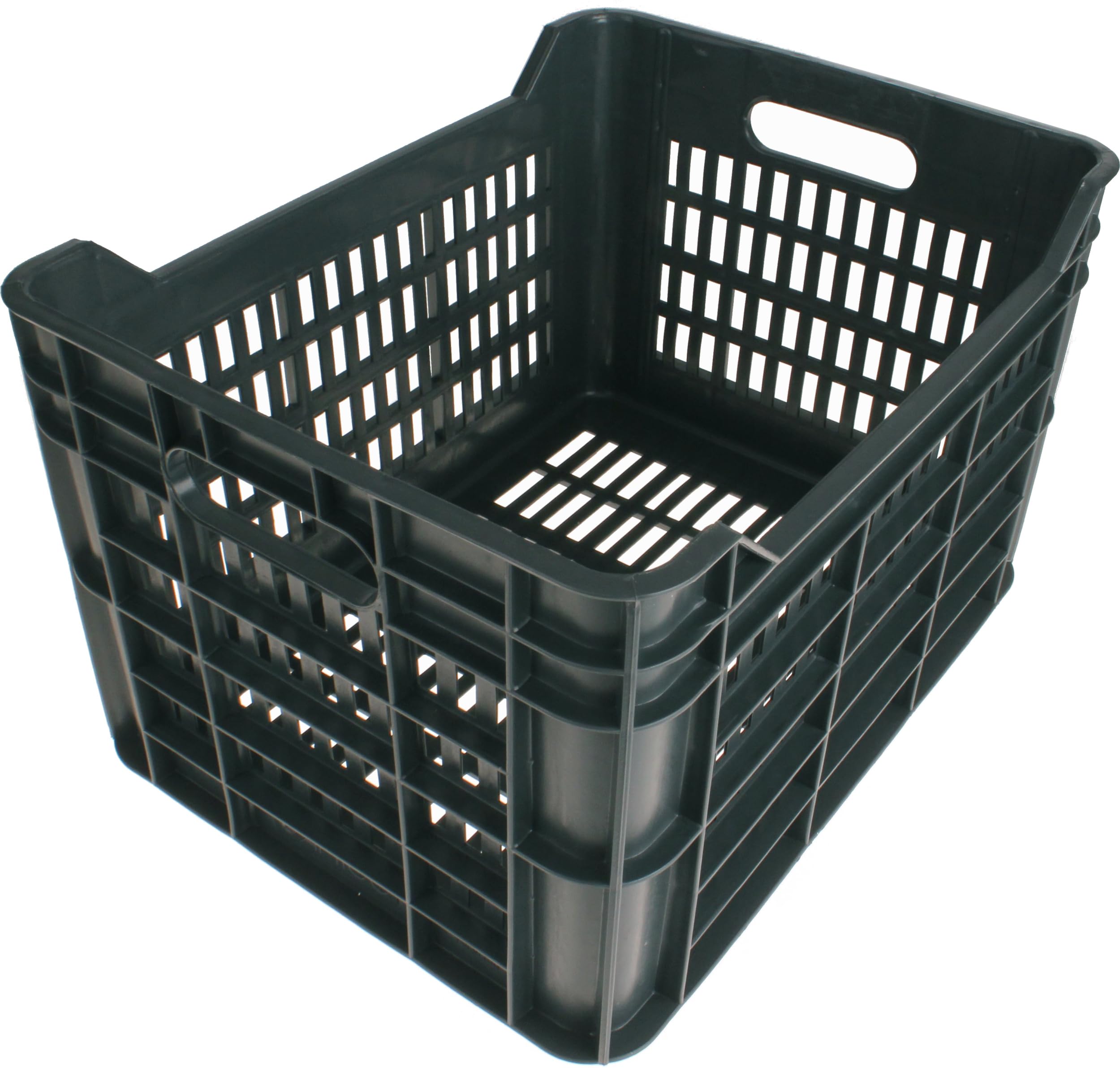 Caisse à Vélo 30 Litres AMIGO - Plastique 100% Recyclé - Gris Foncé