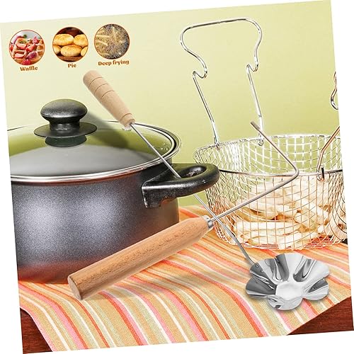 Miniatura 6 de KICHOUSE Youdunzi - Cuchara de cocina para panqueques, molde sueco casero, molde para gofres, cortadores de galletas para reposteria, cuchara para