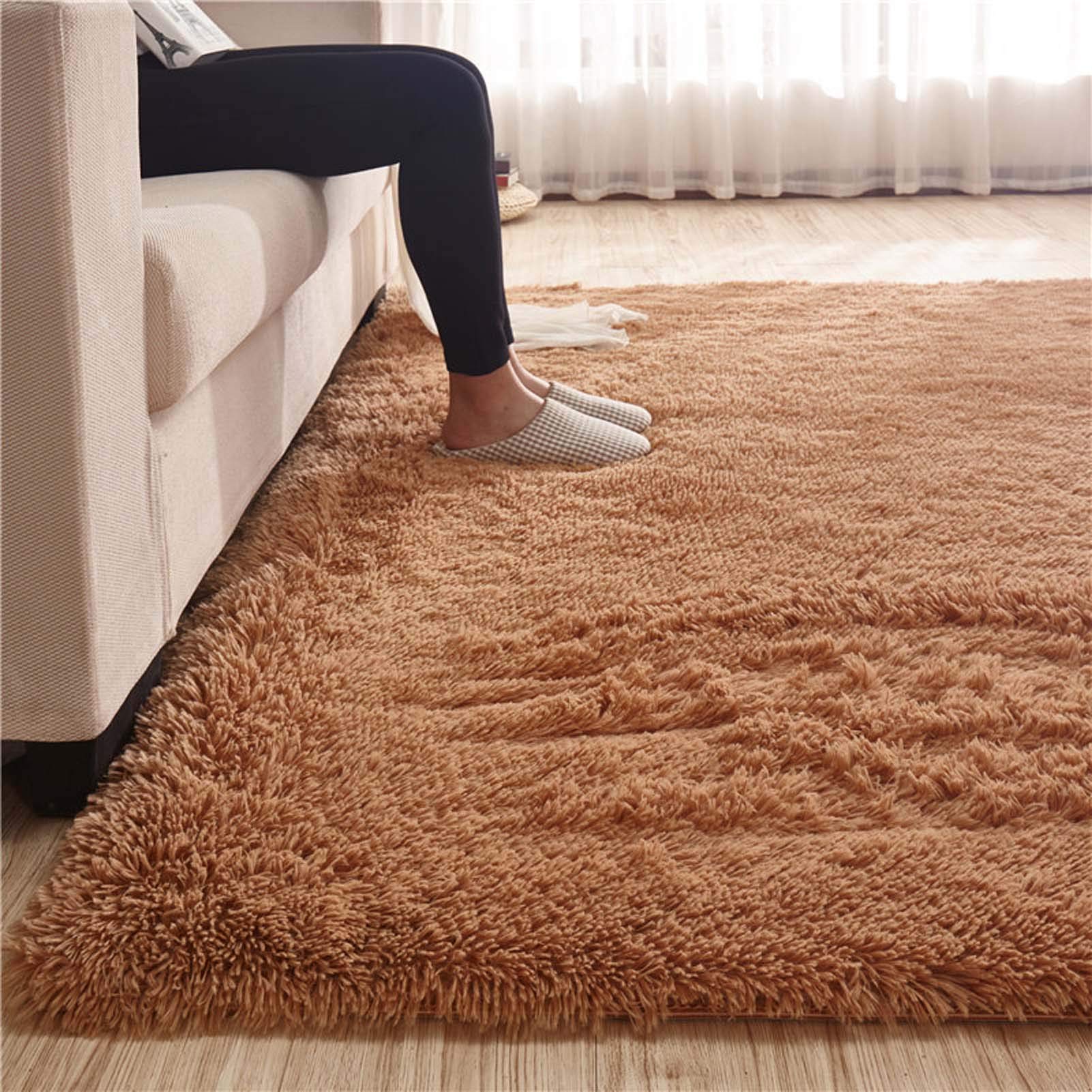 Puszyste, miękkie dywany do salonu 20 x 31 cali, pluszowy, włochaty, aksamitny dywan do sypialni, świąteczne, urocze i wygodne dywany do pokoju dziecięcego