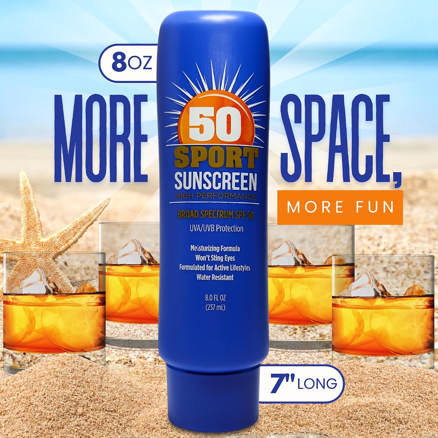 Hidden SPF50 Sunscreen Lotion Flasks 2 Pack by Smuggle Your Booze - 5 Tamper-Proof Seals | Discreet Plastic Flask for Liquor Disguise for Cruises, Travel, Concerts, Festivals | 10 oz Each |