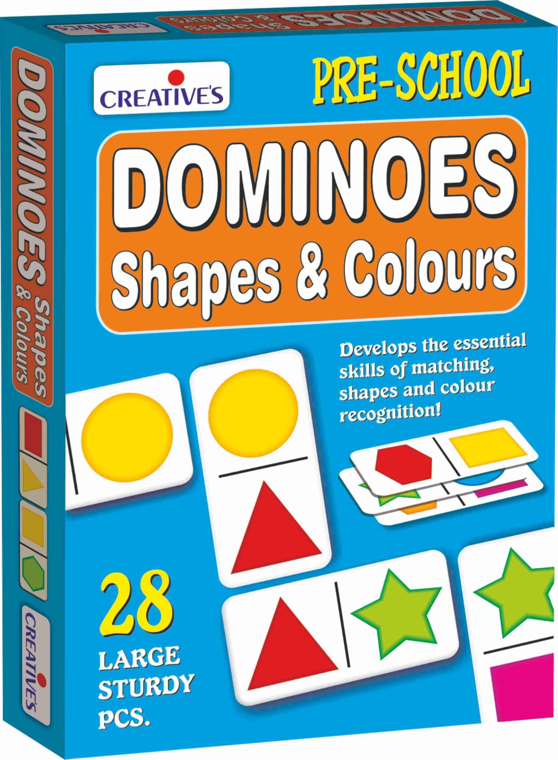 Dominoes Shapes & Colours | Skills of Matching Shapes & Colour Recognition | Memory Cards Game for Kids | Pre-School Learning & Educational Game | Ages 3 & Up