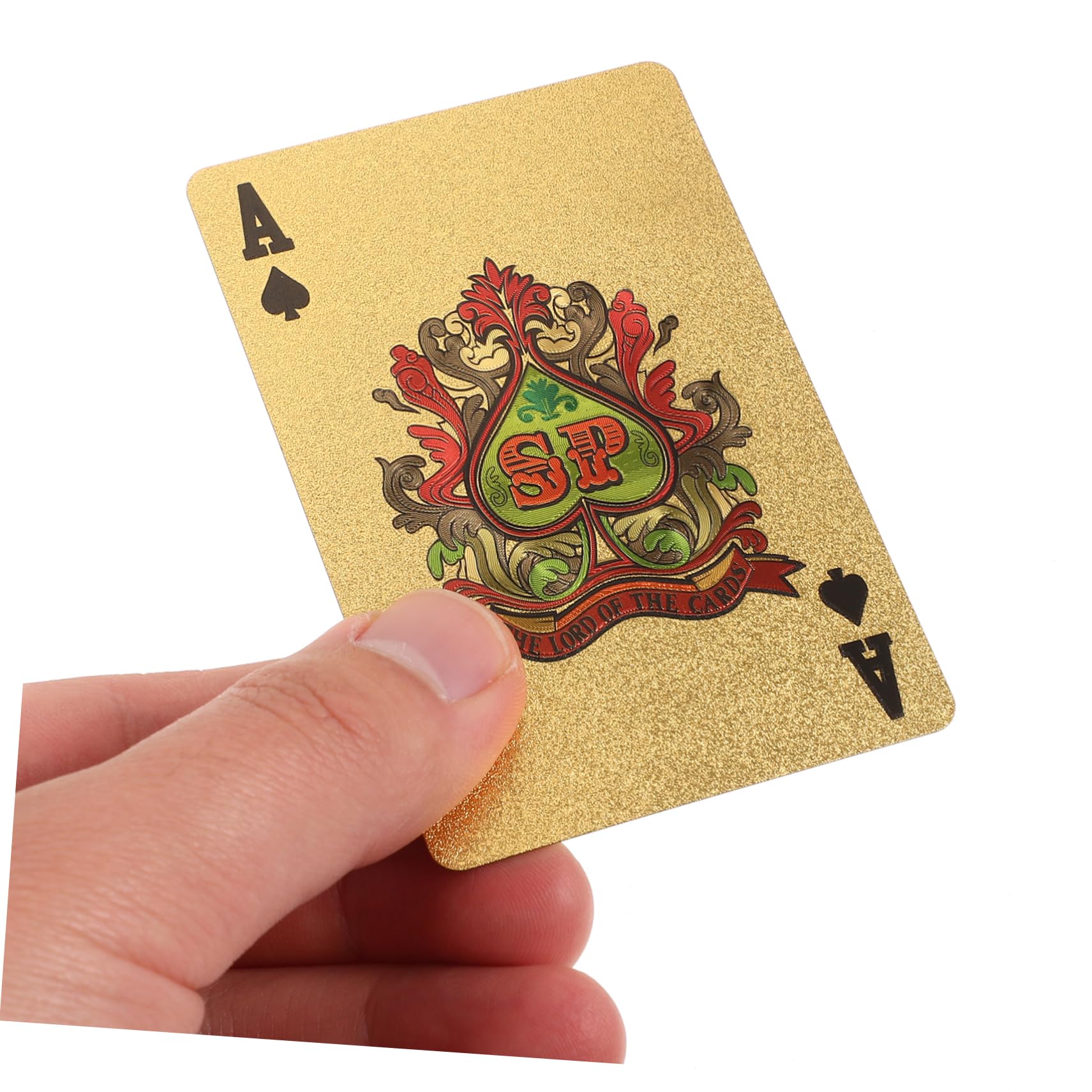ibasenice 4confezioni Carte Da Poker Placcate Oro Da Gioco Interattivo Bifacciale Per Feste Viaggi e Campeggio