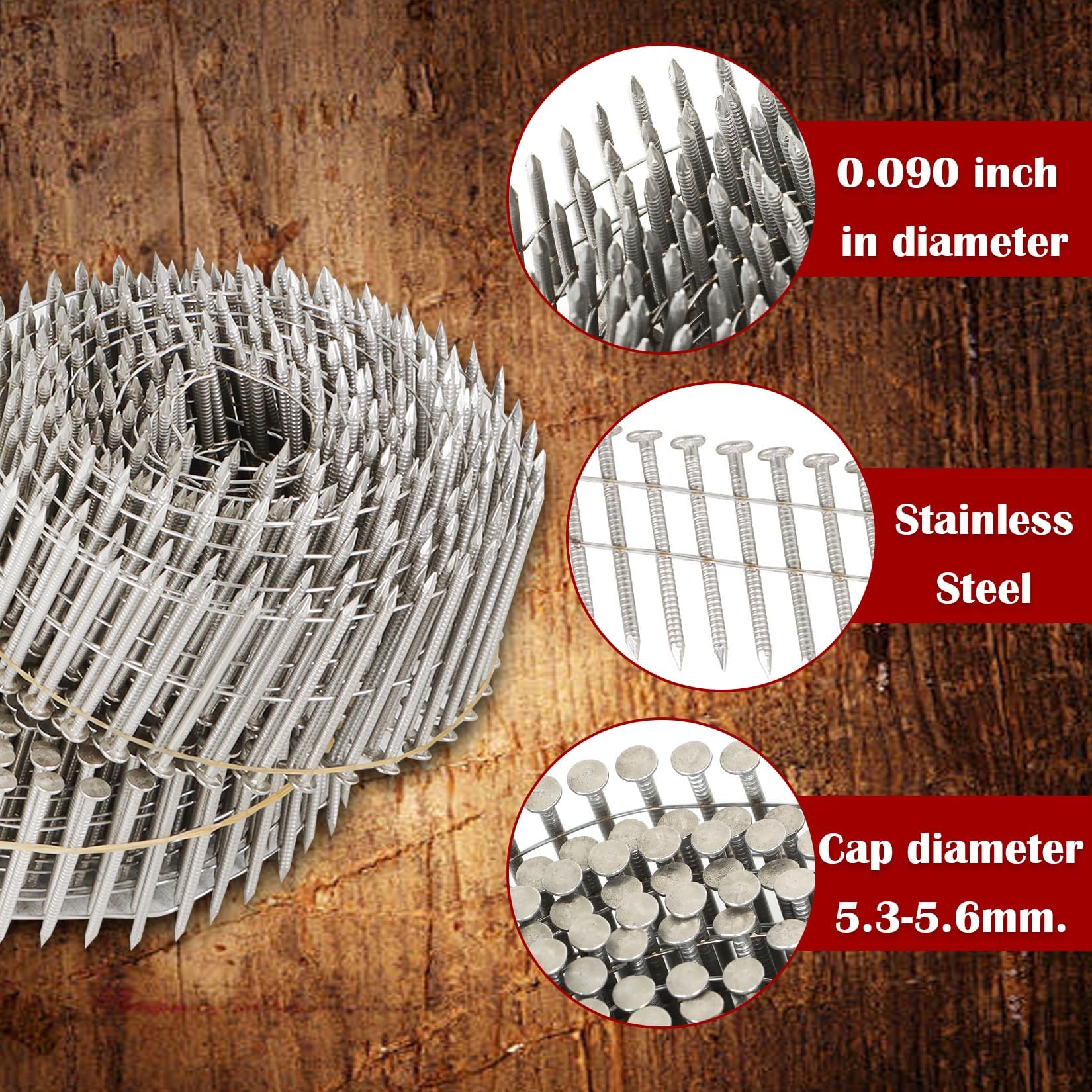 Stainless Steel Siding Nails - 3600 Count -4 Stainless Steel Siding Nails - 3600 Count -4