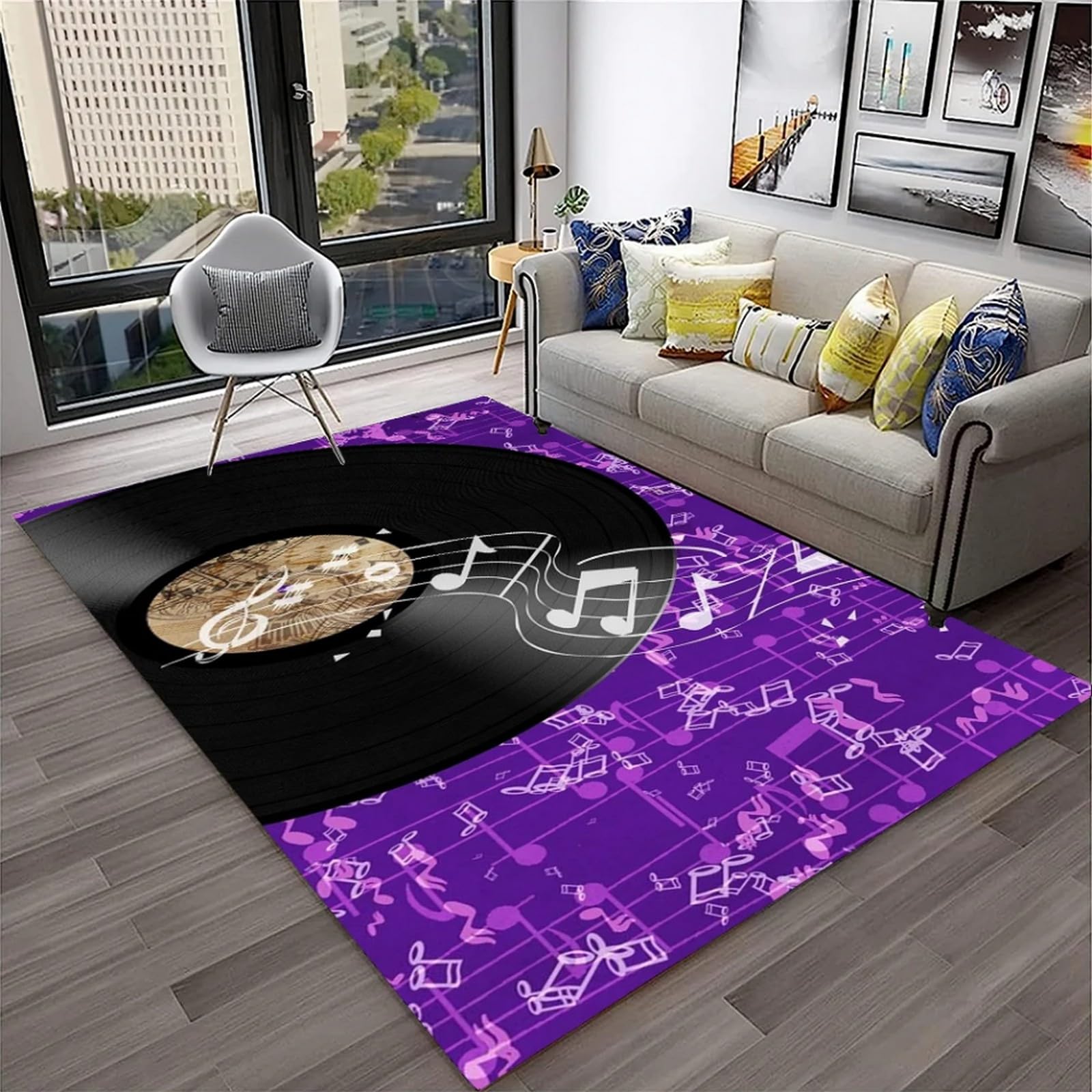 Regional Alfombra Grande Interior 3D Disco De Música De Vinilo Antiguo Impreso Alfombra Antideslizante Fácil De Limpiar Cocina Estudio Dormitorio Salón Habitación Infantil Despacho Ala De -17809436289