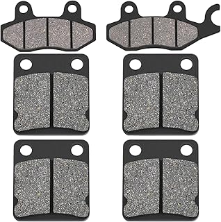 AWSZH Front and Rear Brake Pads compatible for Yamaha Grizzly 400 YFM400 2007 2008 Grizzly 450 YFM450 2007-2010 Kodiak YFM 400 450 Wolverine 450 YFM450