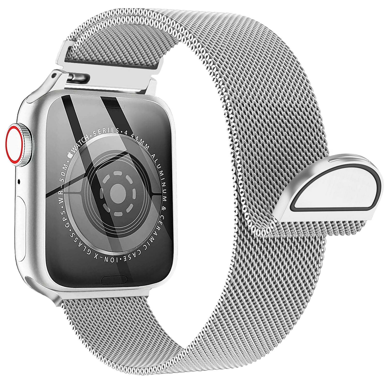 Apple iWatch 38mm 40mm 41mm SE Milanese Loop Band - Slate Black. - NEW w/o box Amazon.com: Original Stainless Steel Milanese Loop  main image 3