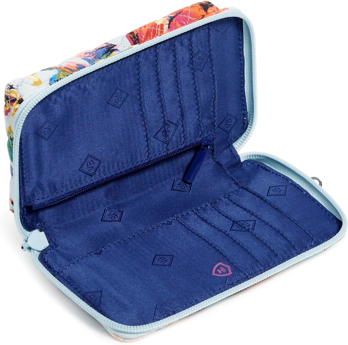 womens Iconic Rfid Smartphone Wristlet, Signature Cotton - Image 3