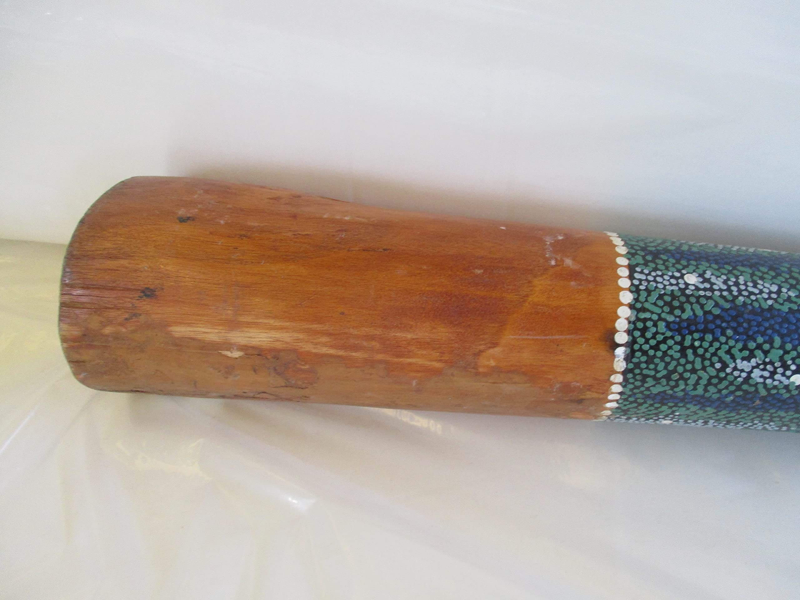 Fantasie d'Oriente Didgeridoo, Strumento Aborigeni Australiani NON SINTETICO BAMBU, Legno, 130 cm x 11 cm