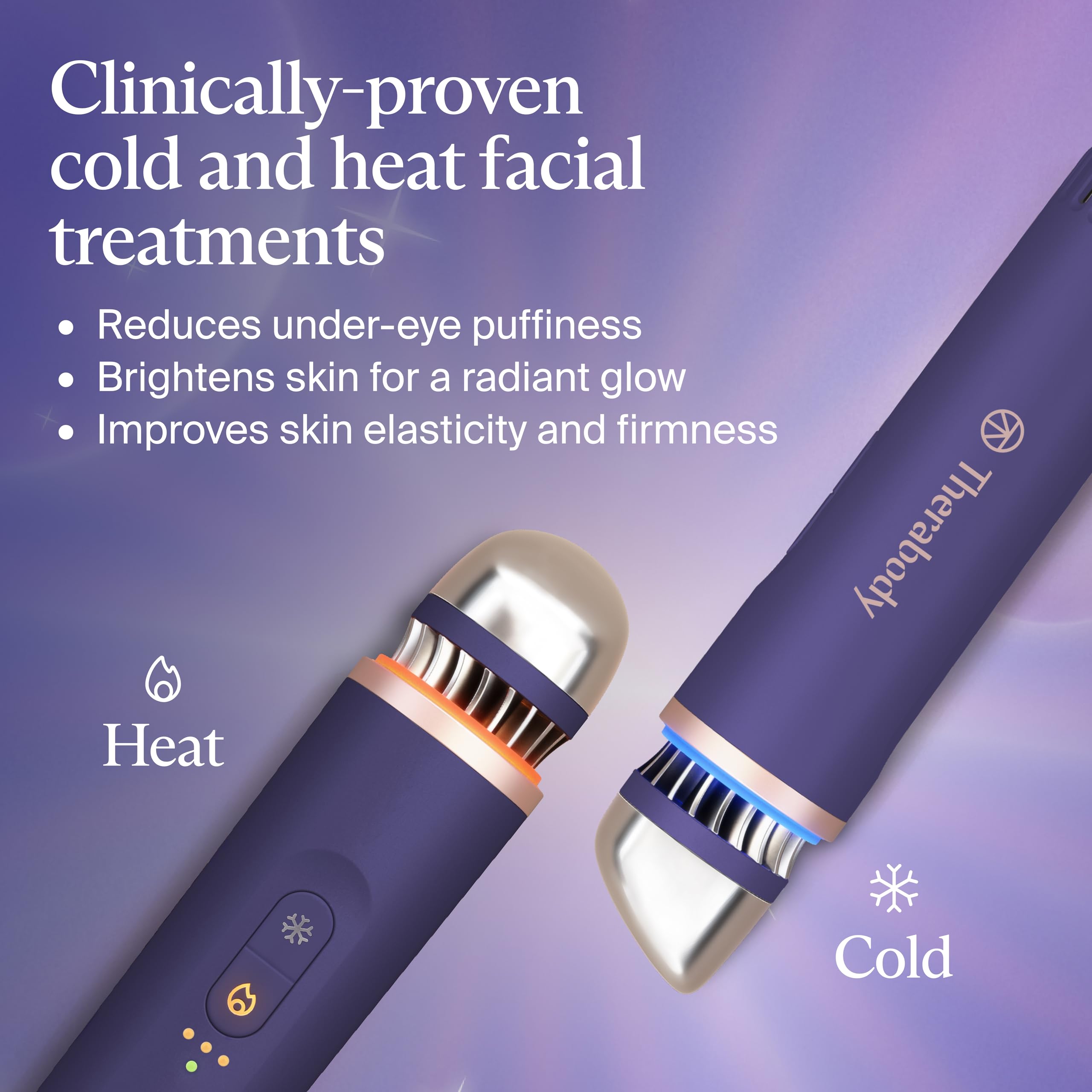Therabody TheraFace Depuffing Wand - Cold & Heat Skincare Treatment image 2