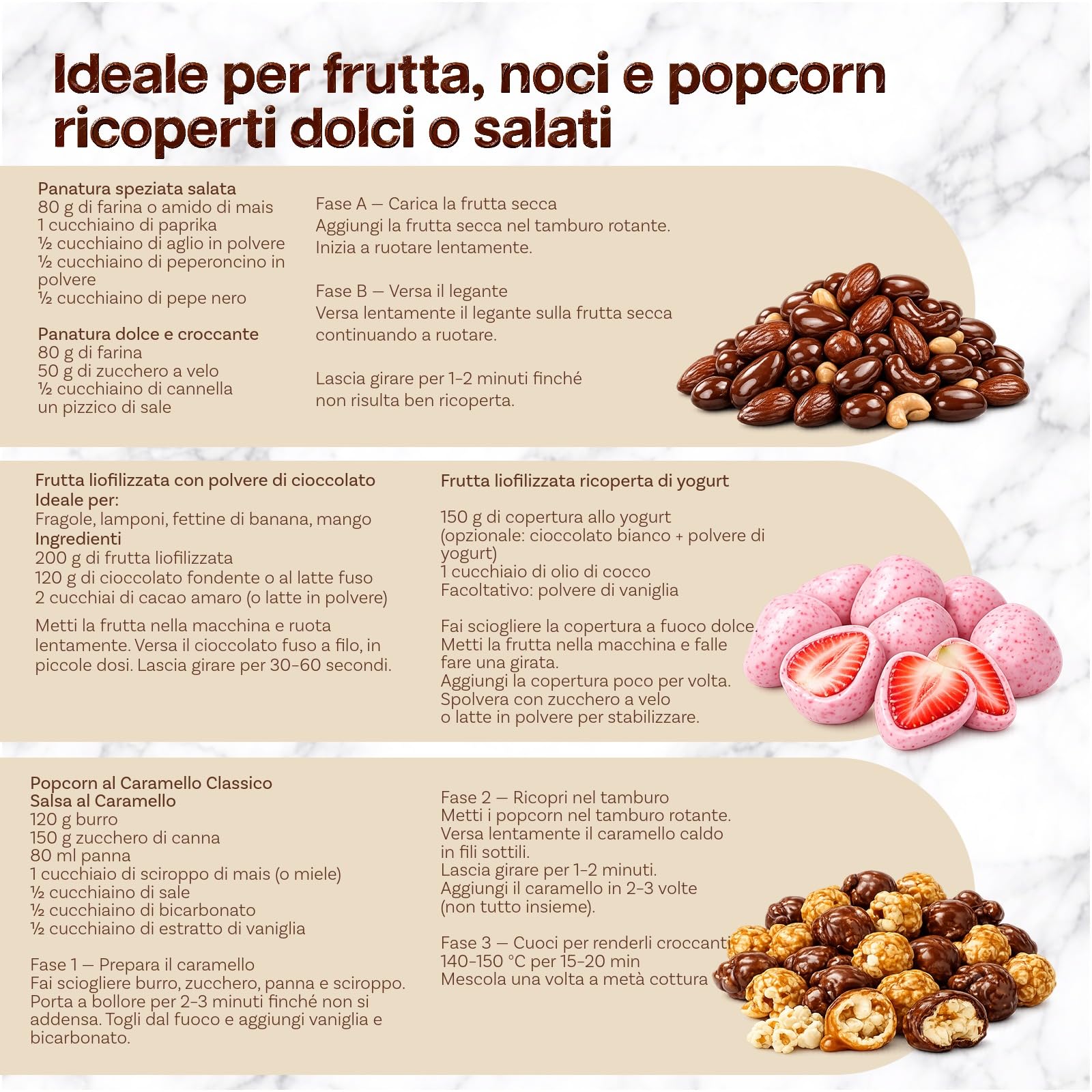 Macchina per Rivestimento in Acciaio Inox per KitchenAid 4.5QT & 5QT Quart Tilt-Head Stand Mixers by MMOBIEL – Macchina per Rivestimento per Mandorle, Noci, Cioccolato, Frutta Liofilizzata & Snack