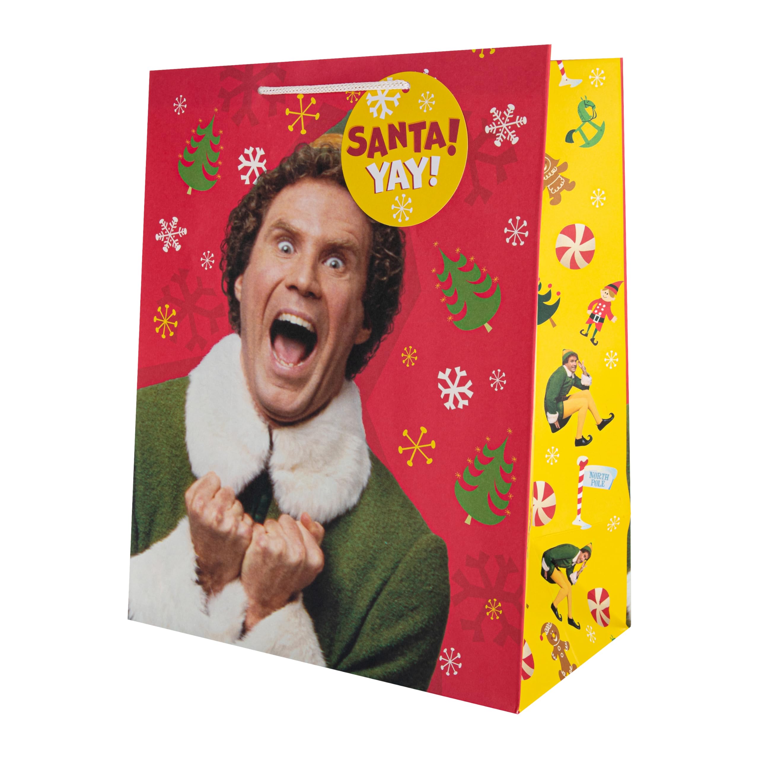 Large Gift Bag, Buddy The Elf Design, for Presents, Christmas