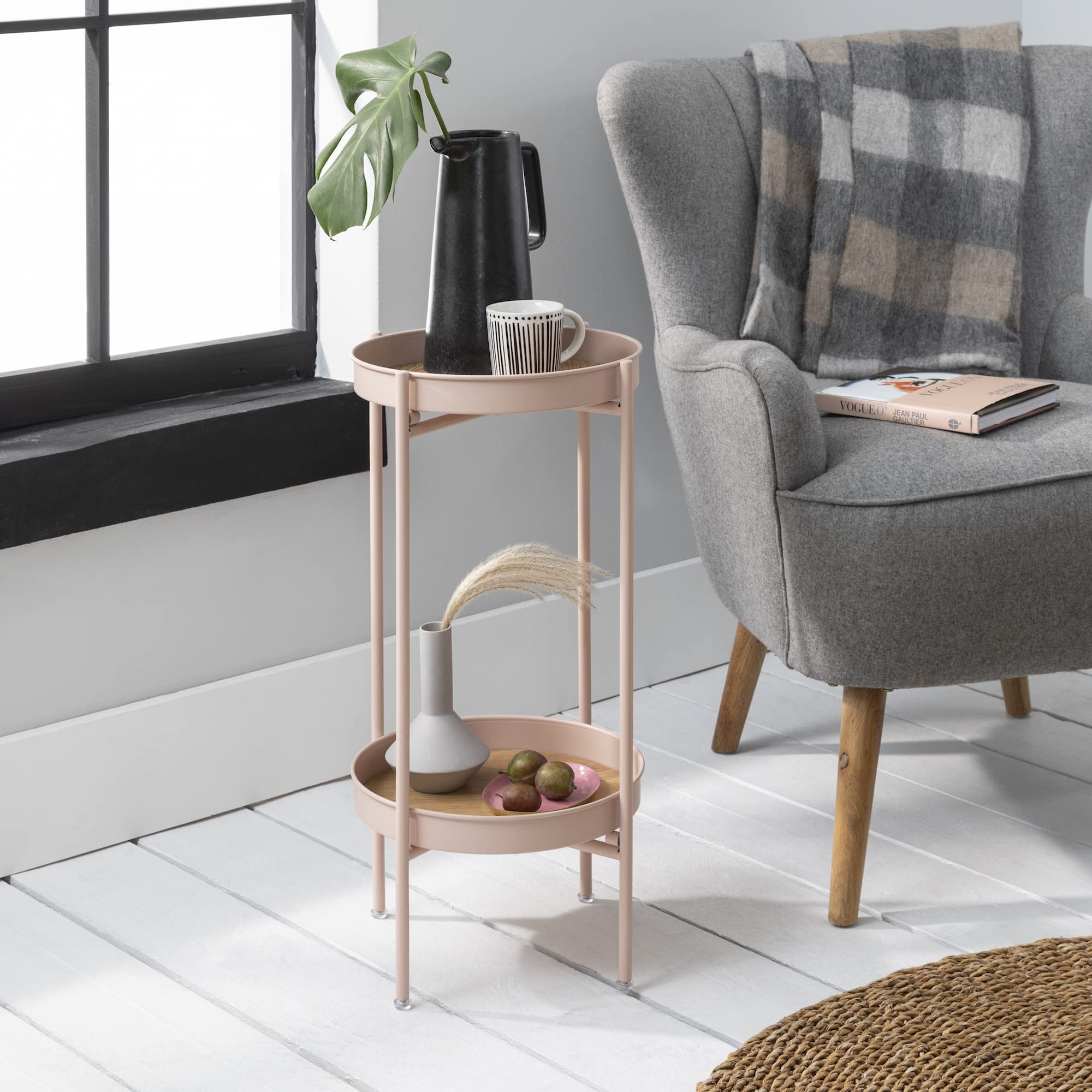 Design Elements - Solna Side Table (Blush Pink)