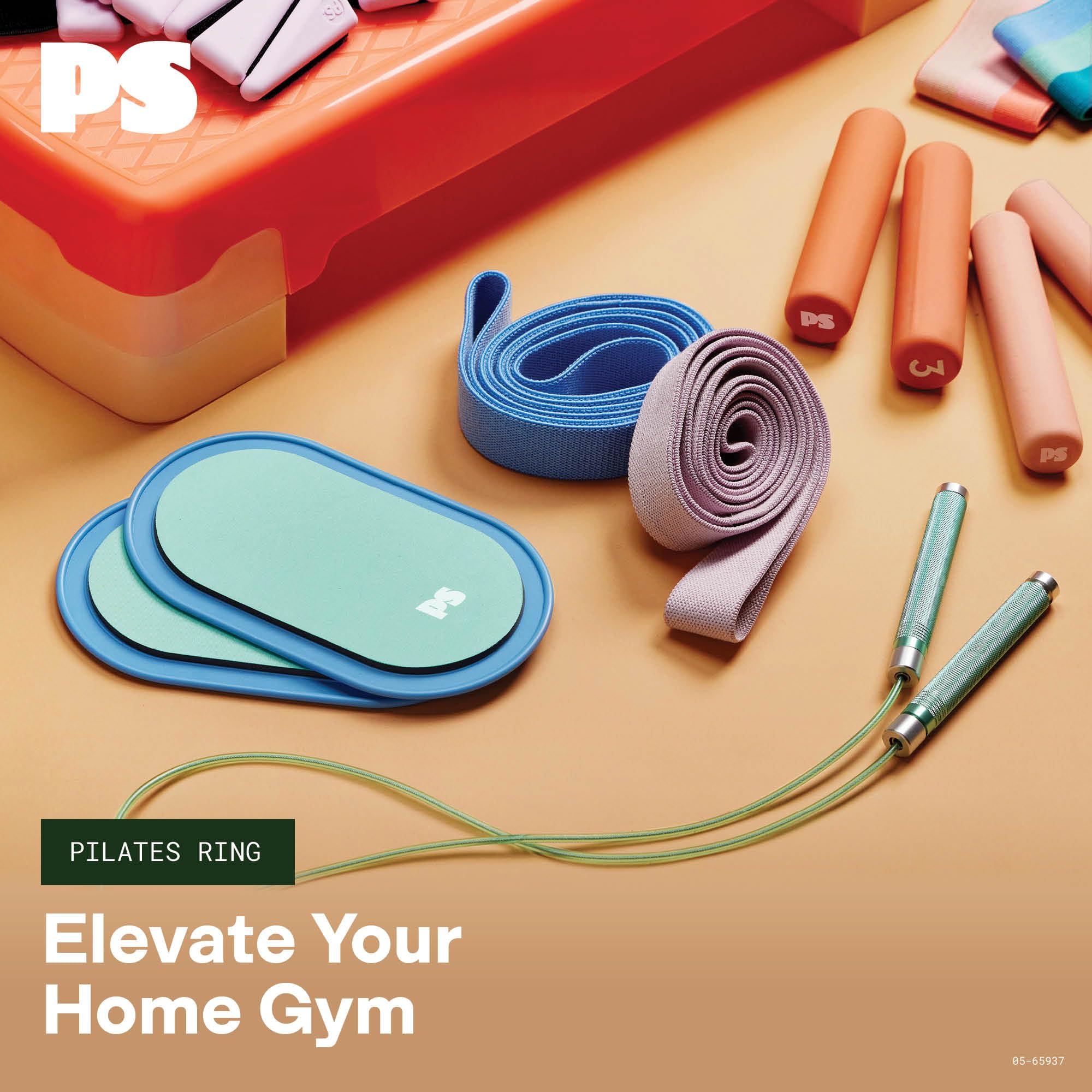 POPSUGAR Pilates Ring, 15" Dual-Grip Circle (Lilac/Berry) 4