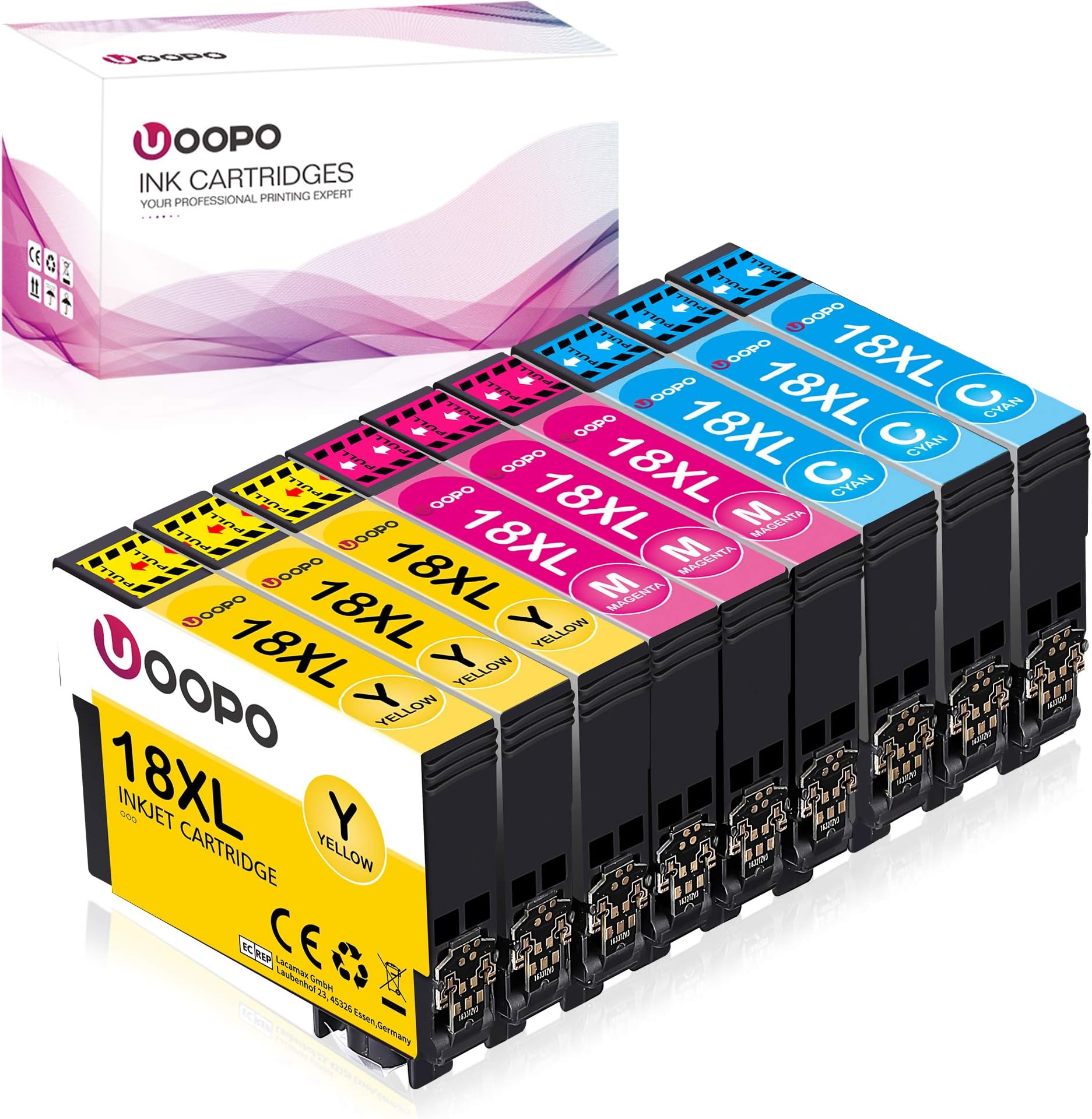Uoopo Epson 1811 3 Cyan 3 Magenta 3 Gelb