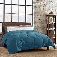 Vista 23 de Feather and Loom - Edredón alternativo para todas las estaciones, funda de microfibra suave y de fácil cuidado, relleno de fibra hipoalergénica