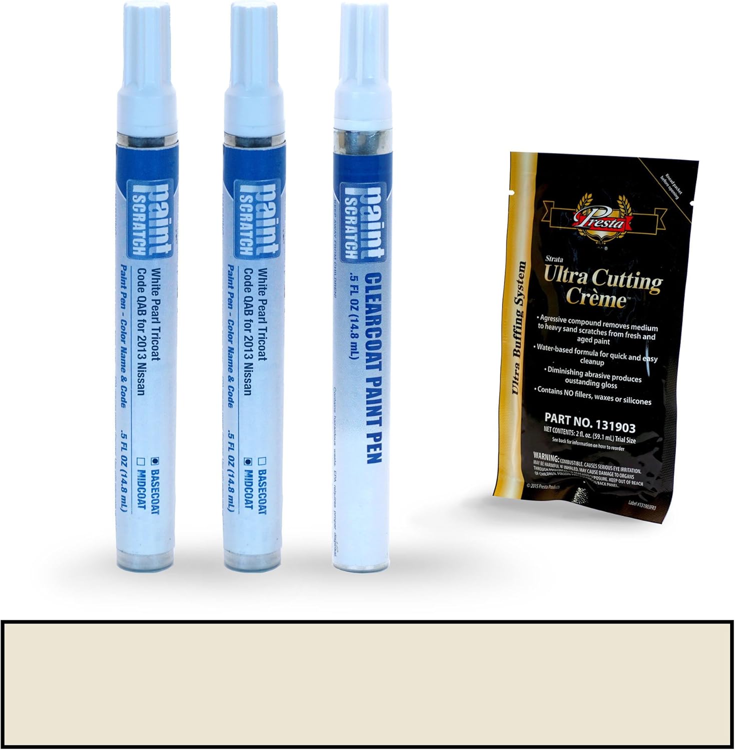 PAINTSCRATCH White Pearl Tricoat QAB for 2013 Nissan Altima