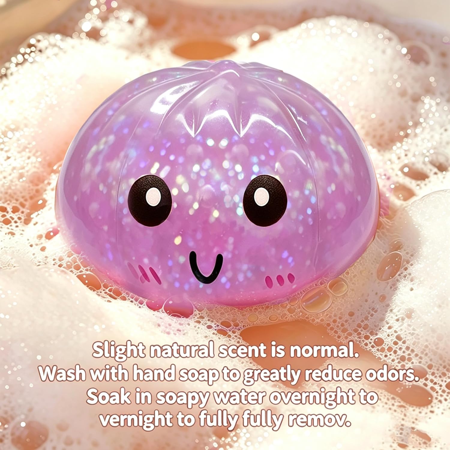 Condition photo showing New/Like New for purple and orange dumpling squishies new mystery squishies dumpling with box stress relief balls sensory toys desk squeeze toys gift(2pcs)