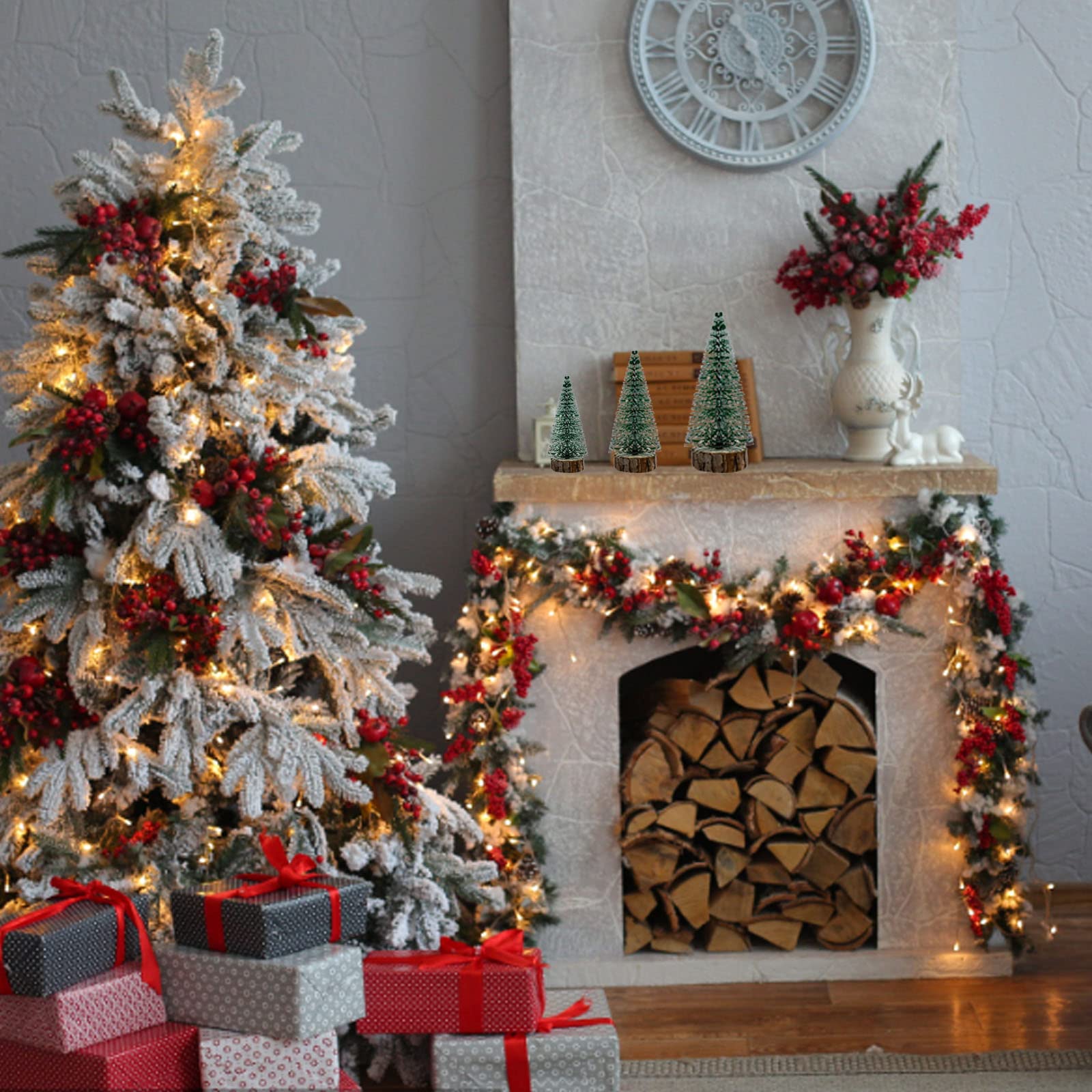 9 Pezzi Mini Alberi Di Natale, Miniatura Albero di Natale | FindTheDeal