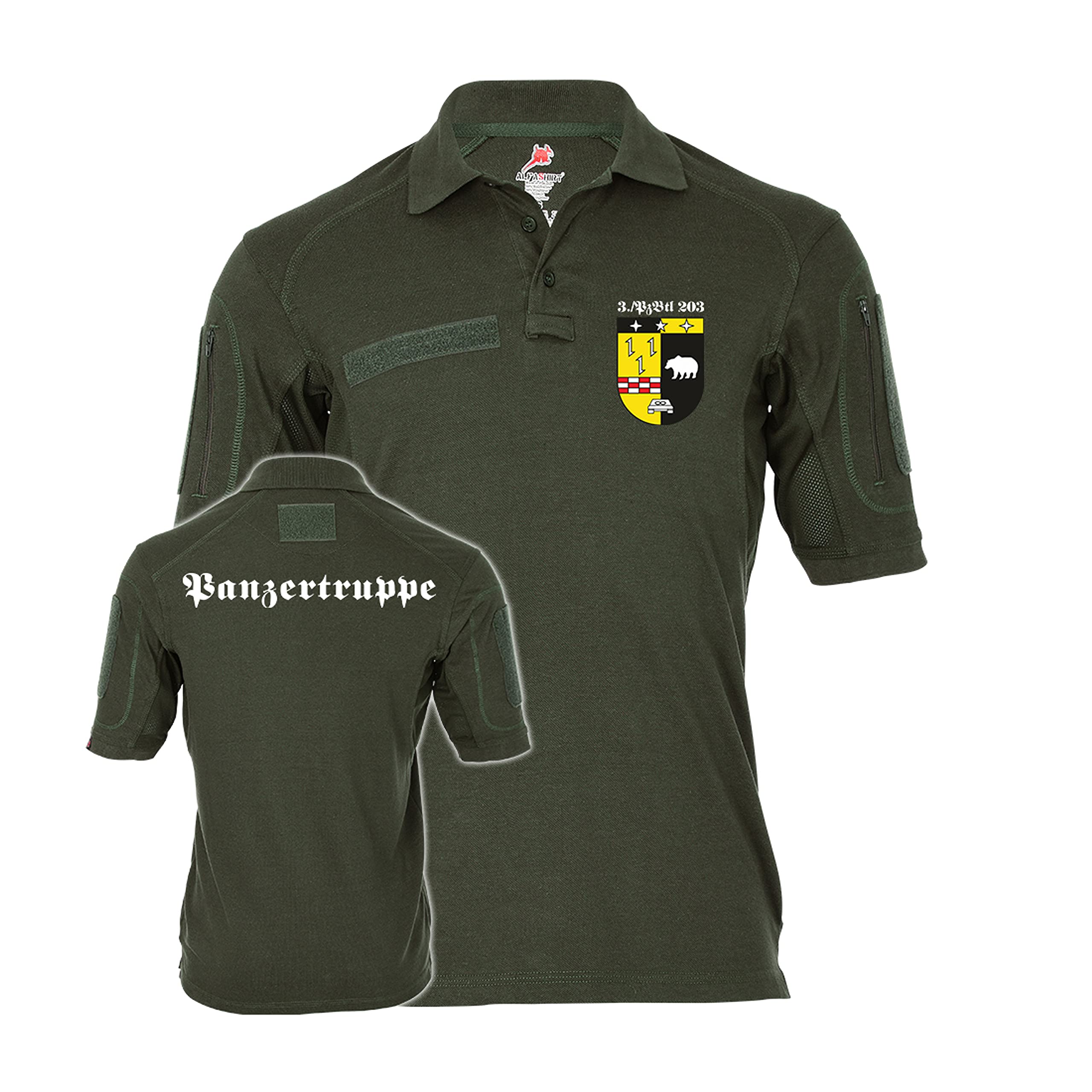 Copytec Polo tattica 3 Pzbtl 203 con stemma dell'esercito tedesco #37867