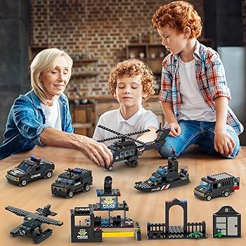 Amazon.com: WishaLife 8 in 1 City Mobile Command Center Set