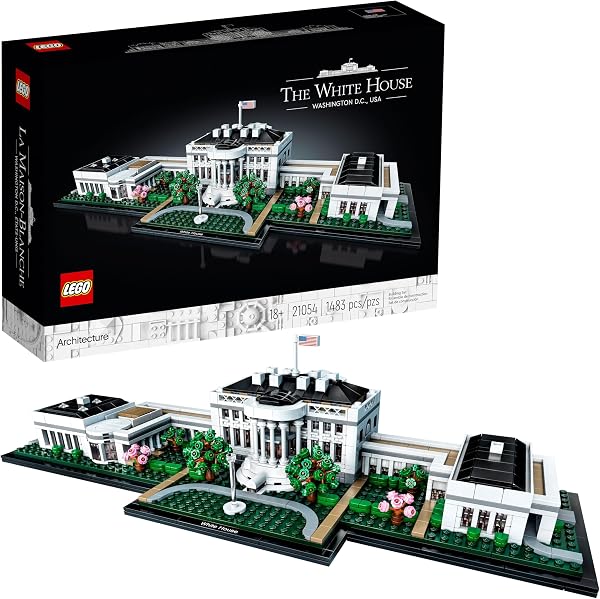 Lego Architecture Collection: The White House 21054 Model Building Kit, Creative Building Set for Adults, A Revitalizing