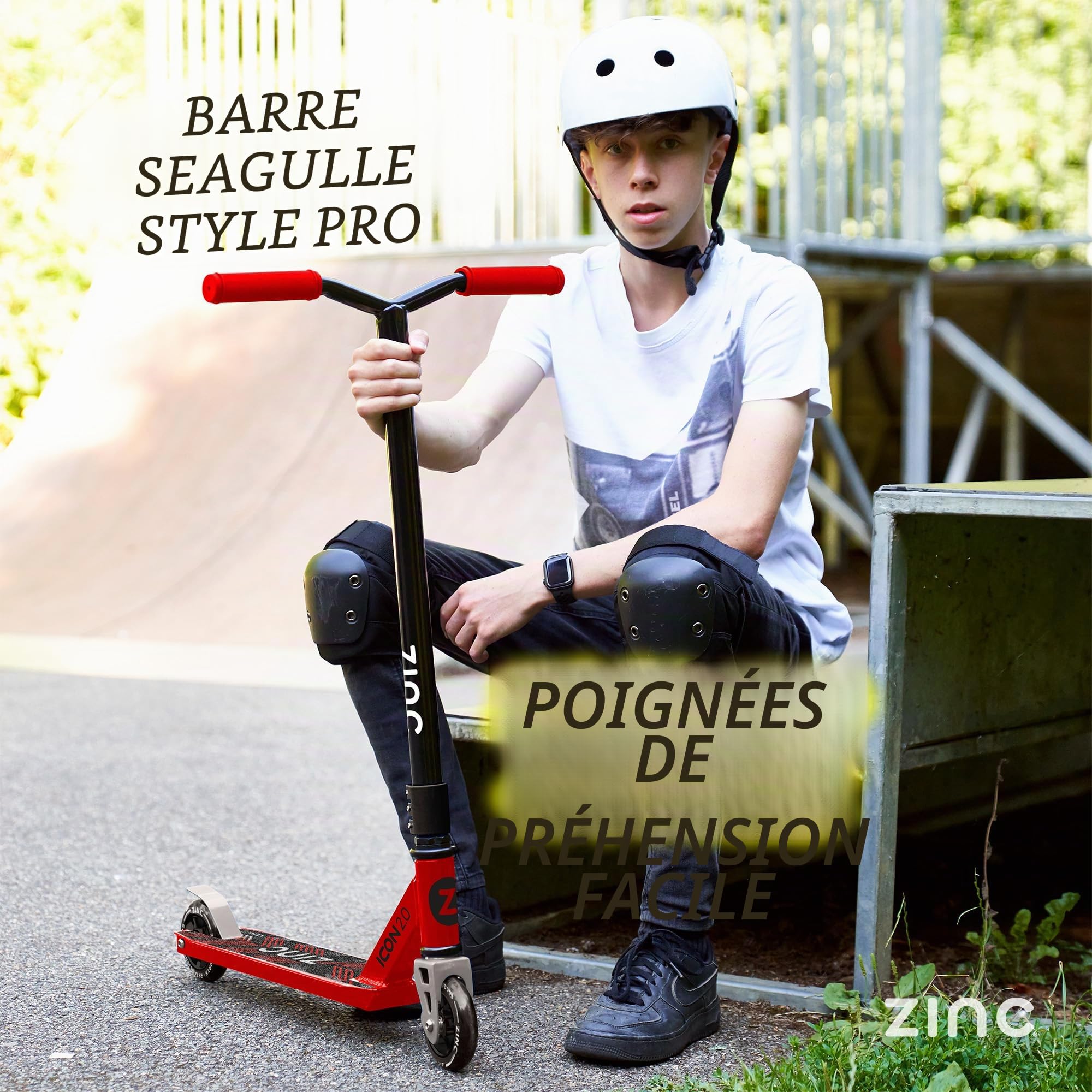 Zinc Trottinette Icon 2.0 - Rouge/Noir