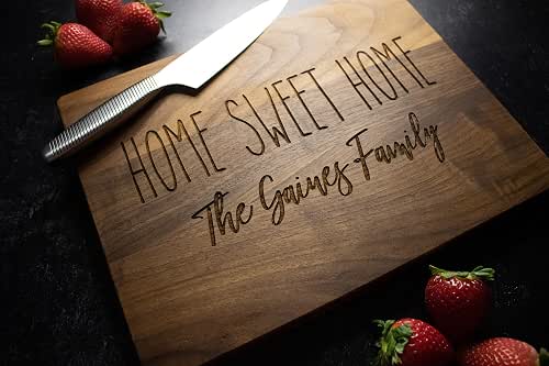 Personalized Wood Cutting Board | Engraved Wedding Gift | Housewarming