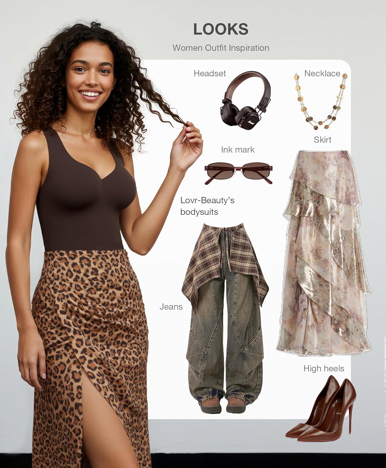 Lover-Beauty Bodysuits for Women Tummy Control Shapewear Plunge Deep V Neck Tank Tops and Thongs Body Shaper - Image 5