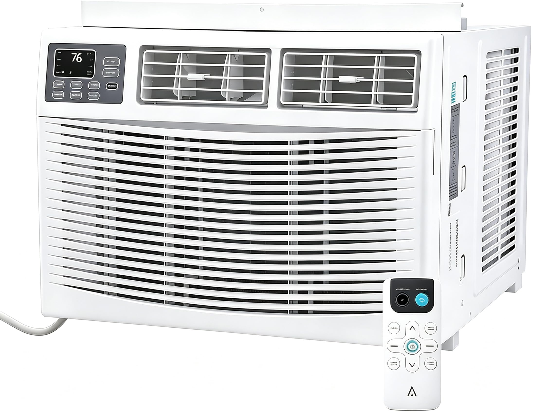 Photo 1 of 12000 BTU Window Air Conditioner, Energy Saving Window AC Unit with Remote & App Control, Timer Function & Easy Install Kit, for Rooms up to 550 Square Feet, 115V/60Hz, White