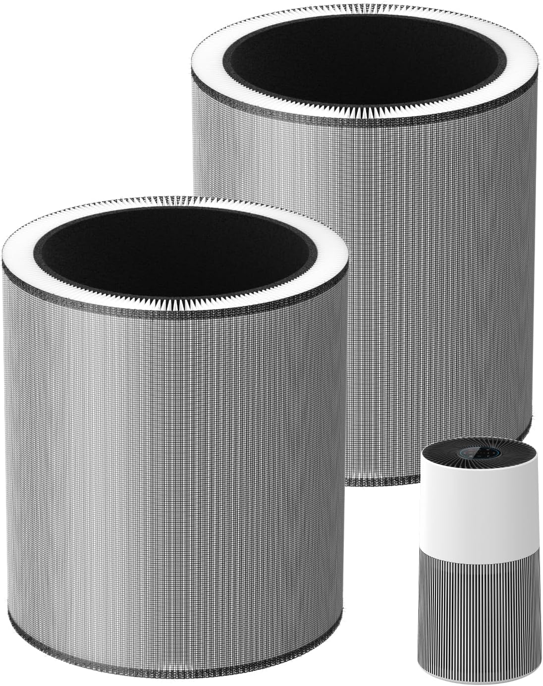 C610 Replacement Filter Z Compatible with Winix C610 Air Purifier, 3 in 1 HEPA Filter with Activated Carbon and Pre-Filter, Compares to Part # 1712-0121-00, 2 Pack