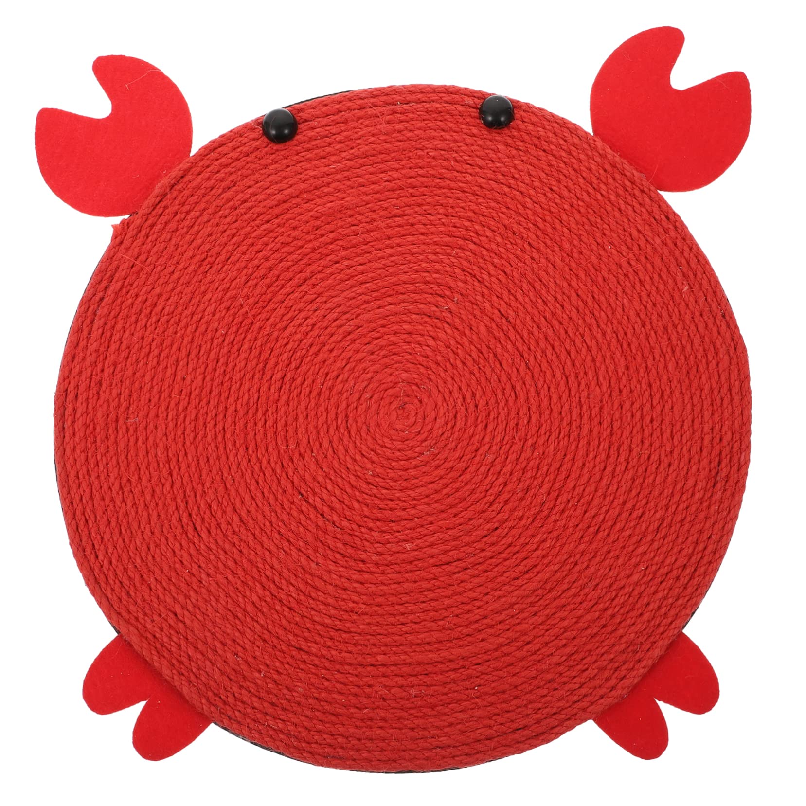 SUPVOX Crab Shaped Cat Scratching Board Sisal Grinding Claws Mat for Indoor Cats Funny Cat Cushion to Satisfy Natural Scratching Needs Pet Activity Pad