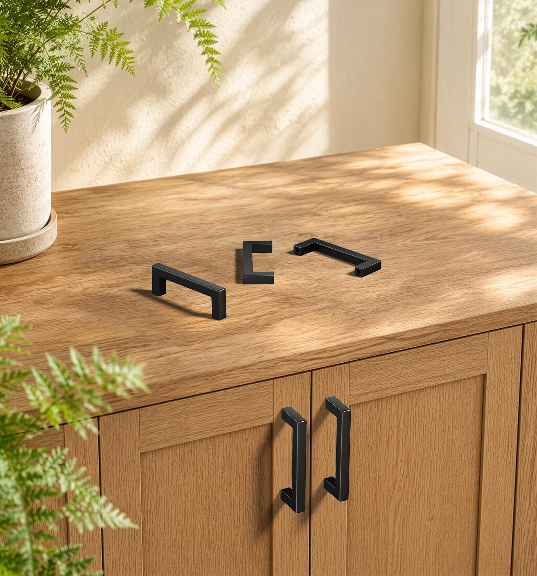 Veise Matte Black Cabinet Handles, 3 Inch CC, Solid Kitchen Pulls, 10 Pack — Amazon image 16