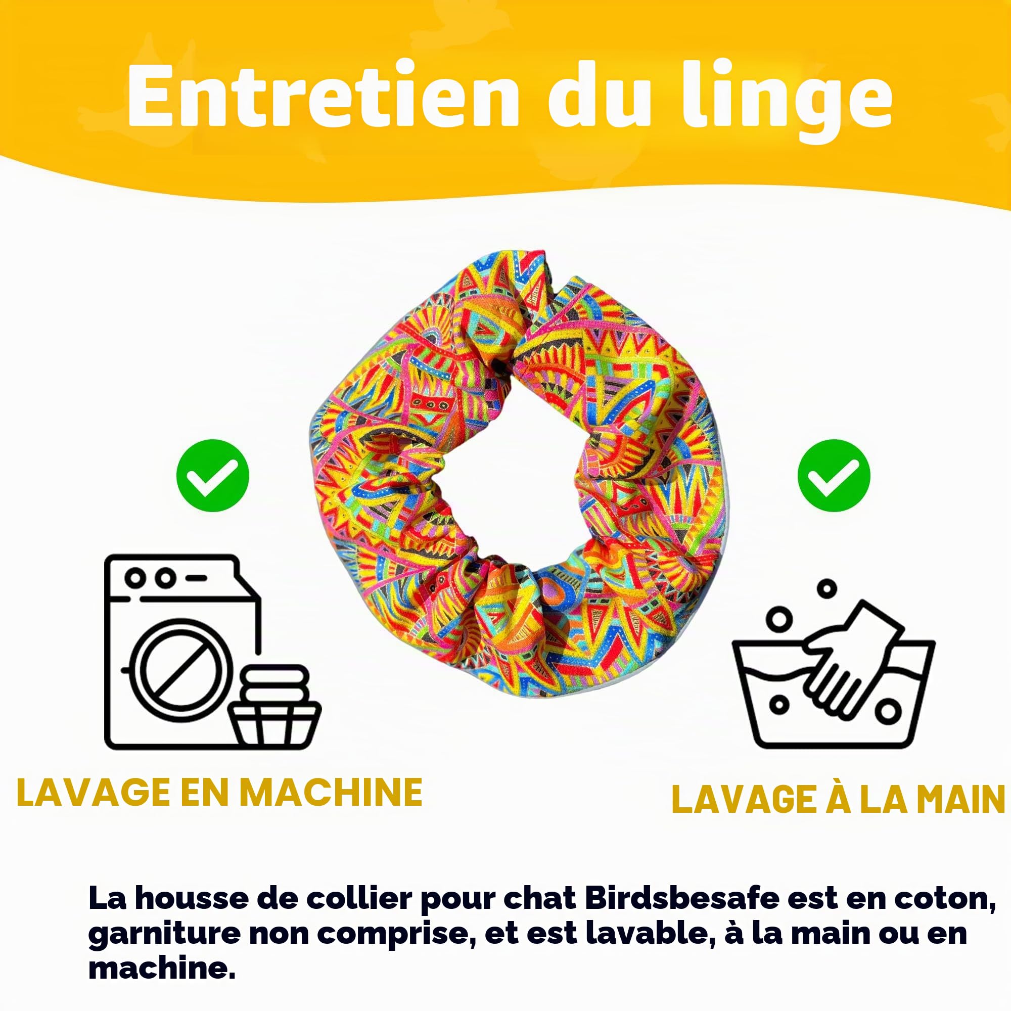 Birdsbesafe Collier pour Chat pour Oiseaux – Collier d'avertissement pour Chat, scientifiquement prouvé pour Aider à empêcher Votre Chat d'attraper des Oiseaux