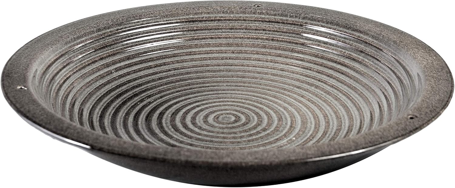 BYER OF MAINE Circles Hanging Bird Bath and Alcyon Egg/Bottle Bird Home, Sandy Granite Bundle