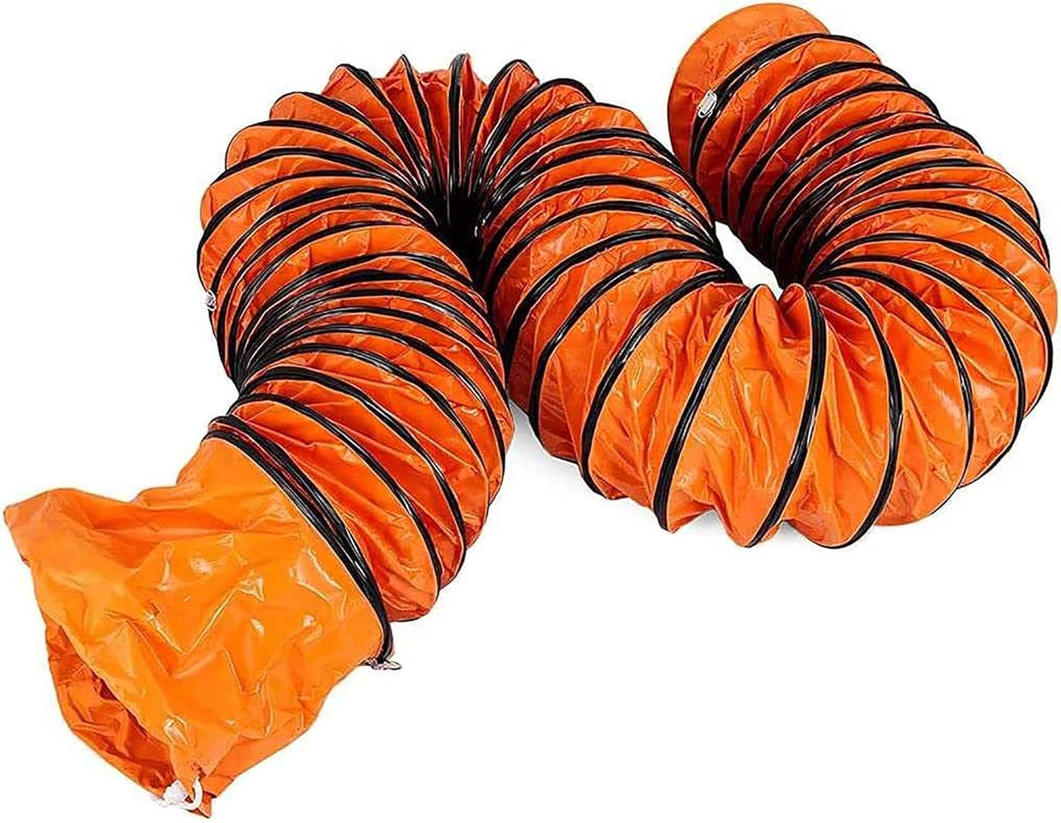 ALIKKA Portable Fume Extractor, 220 V Industrial exhaust fan,High Velocity Blower with 5m/10m PVC Ducting, for Breeding Farm Sites/Flower Greenhouses, Industrial Sites, Factory Workshops,8in+5m pipe