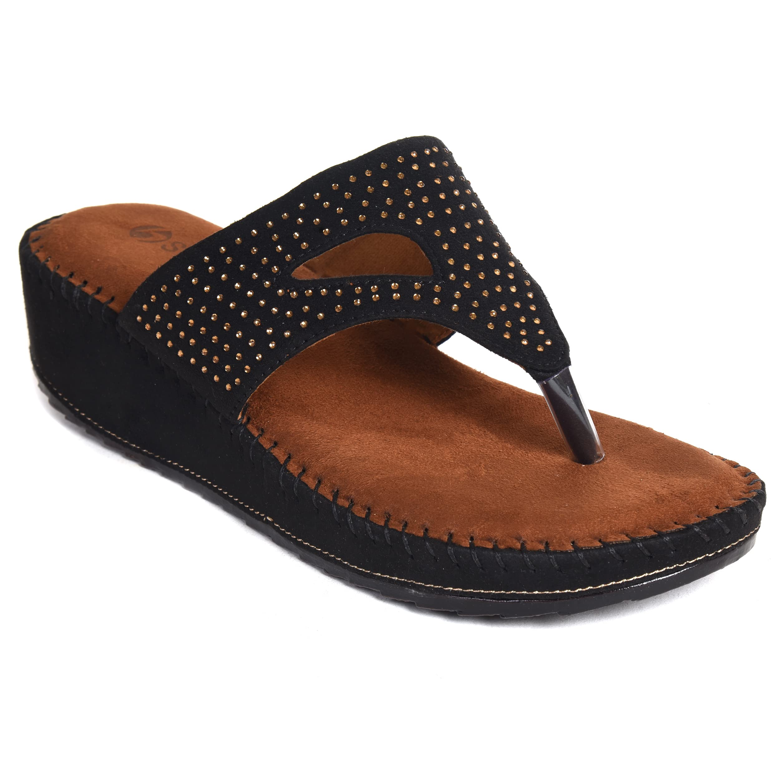 STICY Looks Soft & Comfortable Doctor Sole Wedges (BLACK, numeric_7) (B0BSV2JDDV) Amazon Price History, Amazon Price Tracker