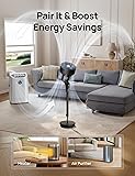 Dreo 20 dB Silent Standing Fan for Bedroom, 42" Pedestal Fans with Remote, 90° Oscillating, 90° Manual Vertical Cooling Fan, 8 Speeds, Adjustable Height, 8H Timer, Child Lock, LED Display[Upgraded] - 7